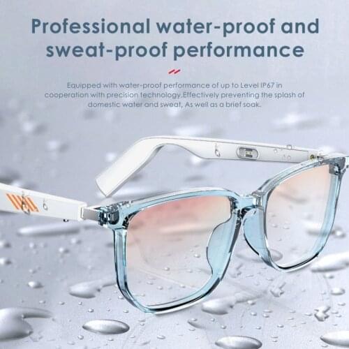 New smart bluetooth open-ear audio gaming eyeglasses tws bluetooth 5.0 stereo sound headphone waterproof anti-blue light glasses