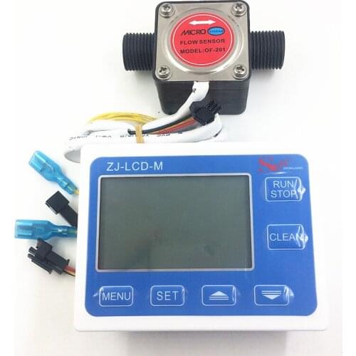 Oval gear flow meter indicator oil flow sensor Hall flowmeter fuel gauge counter Milk chemicals paint detergent G1/2 + LCD