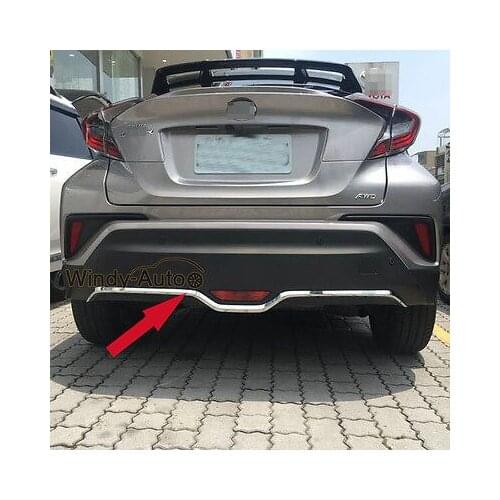 Fit For Toyota CHR C-HR 2017 2018 Chrome ABS Rear Bumper Protector Cover Trim