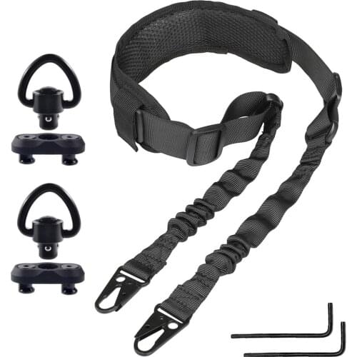 QD Sling - 2 Pack 1" Quick Detach QD Sling Swivels Adapter | D-Loop Sturdy Rotatable Locking Design for M|L-O-K