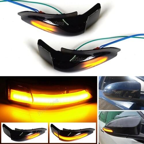 2 piece Side Wing Mirror LED Dynamic Turn Signal Light Repeater Indicator Blinker For Toyota Corolla Camry Prius C Avalon RAV4