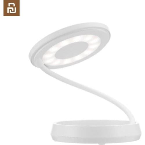 Xiaomi Mijia Smart Remote Control Reading Lamp Charging Plug-in Dual-purpose Portable Round Folding Lamp Bedside Night Light