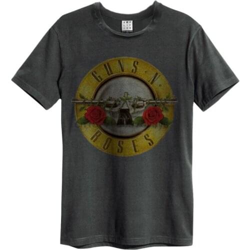Amplified Guns N Roses Drum T-Shirt Charcoal Gr. S-XXL Band T-Shirt