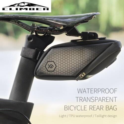 New Store Bicycle Saddle Bag Waterproof MTB Road Bike Bag Rear Seatpost Tail Reflective Large Capacity Cycling Bag Accessories