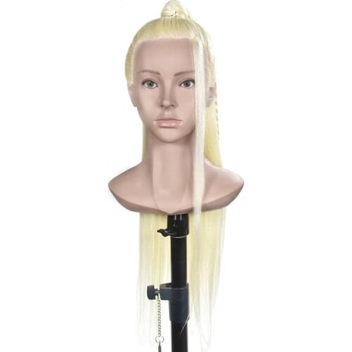 Head dolls for hairdressers 70cm hair mannequin head hairstyles Female Mannequin Hairdressing Styling Training Head