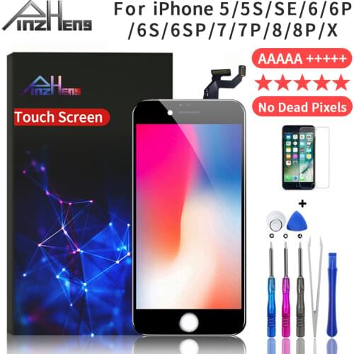 AAAAA Screen LCD For iPhone 6 6s 7 8 Plus LCD Display For iPhone 5 5S SE Screen Assembly Digitizer With 3D Touch Replacement LCD