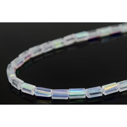 2mm/3mm Rectangular Crystal Glass Loose Beads Long Square Bead Multicolor Beads Accessories Craft In Bulk wholesale