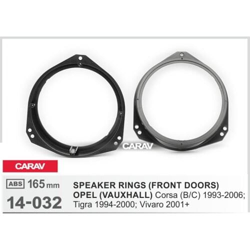 2pcs/set Universal Car Speaker Adapter Bracket Plate ABS Automobiles Speaker Bracket for OPEL (VAUXHALL) Corsa CARAV 14-032