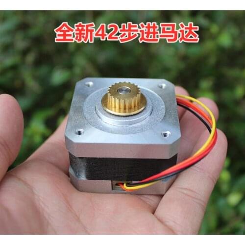 2pcs/lot 42 Stepper Motor 2 Phase 4 Wire Stepper Motor Printer Stepper Motor with MXL Synchronous Wheel