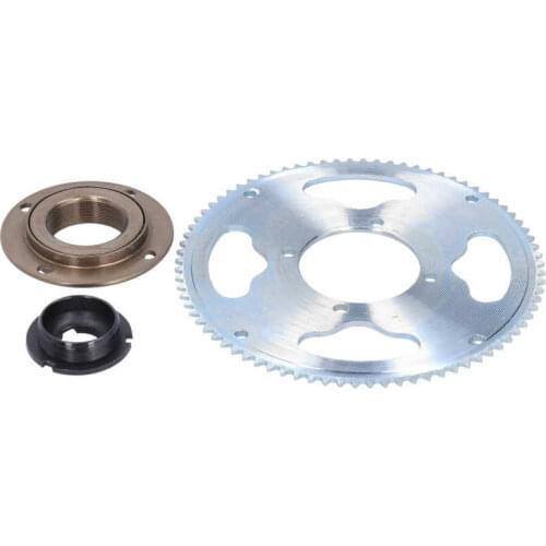 25H 80 Teeth Crankset with Freewheel Connector Setfor Electric Bicycles E-bike Accessories