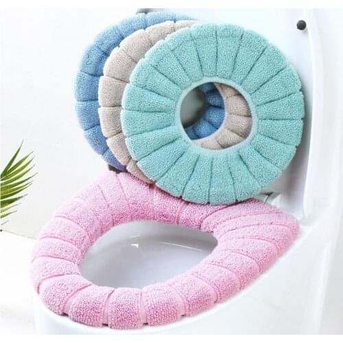 30cm Thickened Toilet Seat Cover Closestool Mat Toilet Seat Case Washable Comfortable Pads Washroom Restroom Bathroom Accessorie