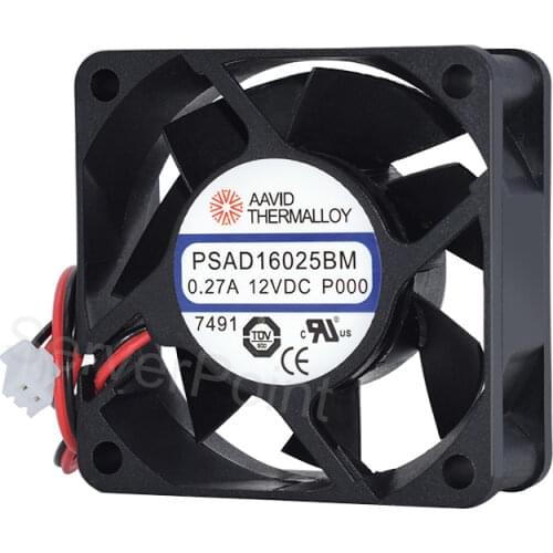Free shipping THERMALLOY PSAD16025BM DC12V 0.27A S9 two-wire converter fan