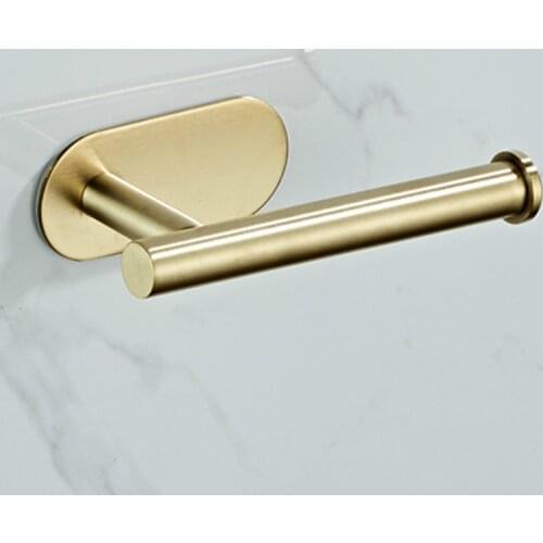 Free Drill Tissue Holder 304 Stainless Steel Toilet Paper Holder Bathroom Hardware Accessories Toilet Roll Holder 4700