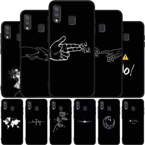 Bags Bumper Black Soft Phone Case For Samsung A10 A20 A30 A40 A50 A70 A21 A31 A51 A71 A41 A32 A42 S52 A72 A6 2018 Cover