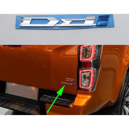 Ddi Emblem Car Rear Trunk Number Letter logo Badge Decal Sticker For Isuzu DMAX D-MAX