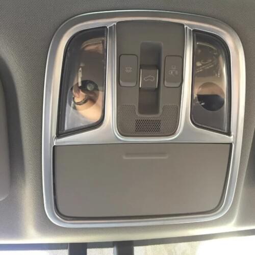 For Kia Sportage KX5 2016 2017 Car Reading lamp frame decorative covers dome light trim strip 3D sticker Auto Accessories