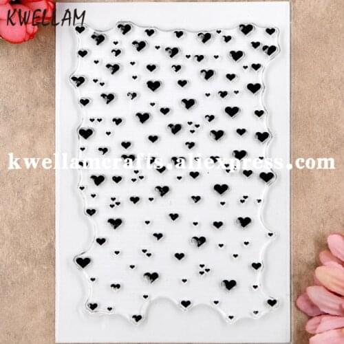 Heart Background Scrapbooking DIY photo cards rubber stamps clear stamps transparent stamp 11x16cm KW8101203
