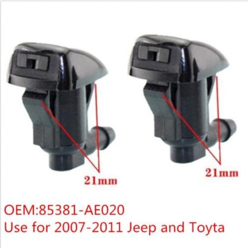 85381AE020 85381-AE020 2x WINDSHIELD WIPER SPRAY JET WASHER NOZZLE FOR JEEP GRAND CHEROKEE FOR TOYOTA