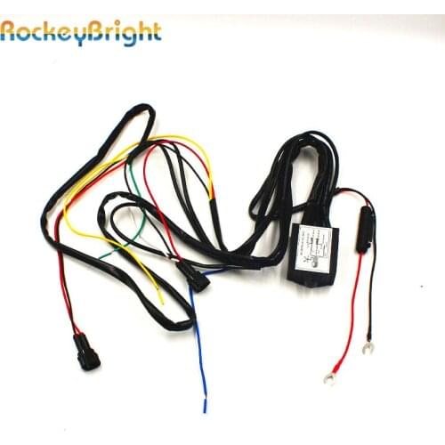 Rockeybright DRL Controller Auto Car LED Daytime Running Lights Relay Harness Dimmer On Off Switch 12-18V car DRL Controller