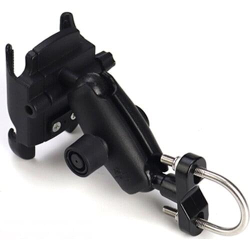 Strong Sturdy Aluminum Motorcycle Handlebar Side Mirror Phone Holder Mount