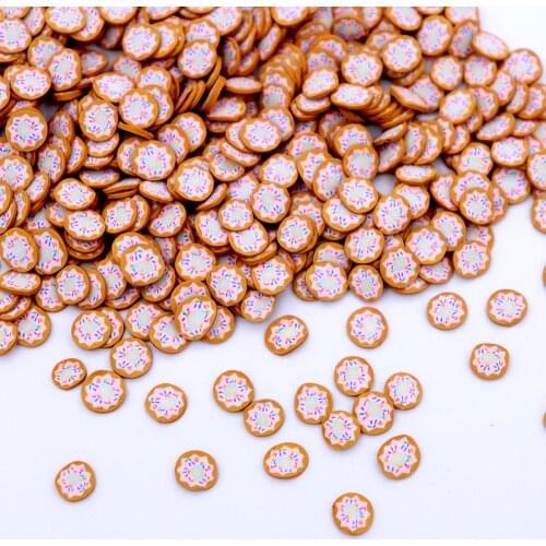 10g/Lot Cake Donuts Slices Sprinkles For Slime Supplies Toy Polymer Clay Charms Accessories Addition For Fluffy Clear Slime