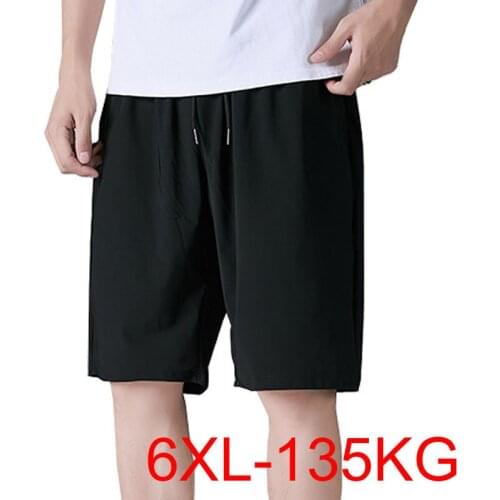 Summer shorts men large size 5XL 6XL weight 135kg Thin style men shorts