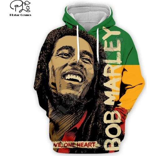 Newest Reggae Lion Singer HipHop Legend Bob Marley Funny NewFashion Harajuku 3DPrint Men/Women Autumn Pullover Casual Hoodies 19