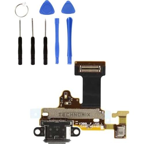 New USB Charging Port Jack Dock Plug Connector Charge Board Flex Cable Mobile Phone Parts FOR Lg V30