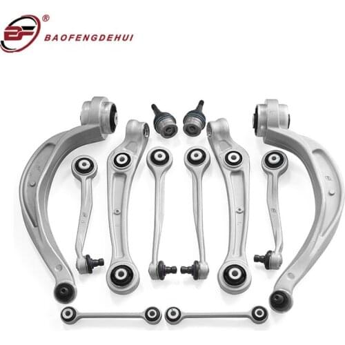 Suspension system 12 Packing Full Sets Stabilizer link Ball Joint b8 Control Arm kit apply to vw Audi A4 B8 Q5 C7