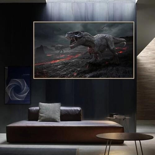 Jurassic Park Dinosaur Posters And Prints Home Wall Decoration Art Pictures Living Room Hd Print Animal Posters