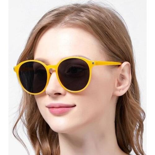 Retro Glasses Small Frame Women Sunglasses Milk Tea Color Protection Eye Small Glasses Eyeglasses Travel Eyewear Oculos De Sol