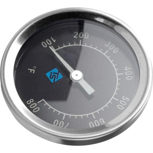 2.64" Thermometer BBQ Smoke Grill Oven Temperature Gauge Outdoor Camp BBQ Accessory Black