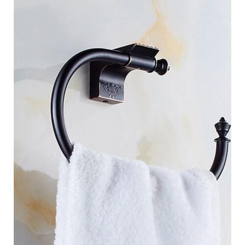 Vidric Top Quality Solid Brass Oil brushed Bronze Towel Bar Bath Towel Holder Towel Ring Bathroom Accessories