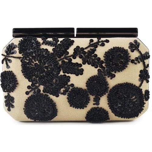 Women Party Metal Crystal flower day Clutches Bridesmaid Evening Bags Wedding Bag Bridal Shoulder Handbag Clutch Purse