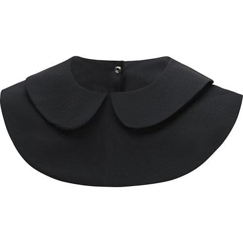 Womens Cotton Fake Collar Adult Detachable Shirt Lace False Doll Collar Blouse Top Women Clothes Decor Half Shirt Decorative