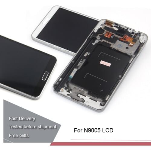Note 3 N9005 LCD Display Touch Screen Assembly With Frame For Samsung Galaxy Note 3 N9005 LCD Screen Digitizer Replacement Parts