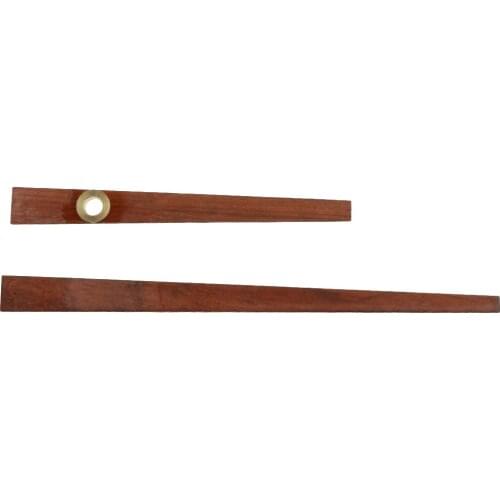 12inch DIY Clock Hands Wooden Wall Clock Pointer for High Torque Long Shaft Clock Movement Mechanism, Brazil Pear Wood