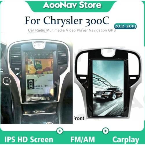 Tesla Style Vertical Screen Android 9.0 Car Multimedia Player For Chrysler 300C 2012-2019 GPS Navi Audio Radio Stereo Head Unit