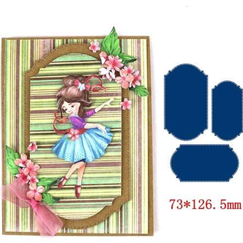 3 Types Layer Frame Metal Cutting Dies Stencils For DIY Scrapbooking Photo Album Decorative Embossing Paper Cards Crafts Die Cut