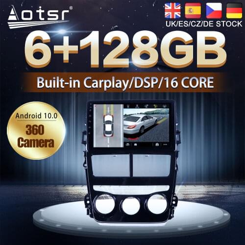 Android 10 For Toyota Yaris Vios 2017 - 2020 Car DVD GPS Navigation Auto Radio Stereo Video Multimedia Player HeadUnit No 2din