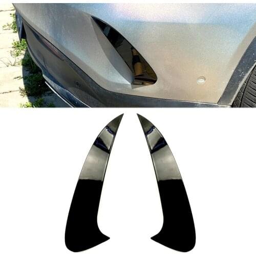 Car Bright Black ABS Rear Bumper Splitter Spoiler Side Wing Decorative Cover for Mercedes Benz GLE Coupe C292 2015-2018