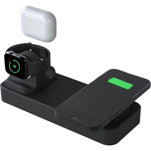 Wireless Charger Stand For iPhone 12 11 Pro XS MAX XR X 8Plus whatch 6/SE/5/4/3/2 Fast Charging Dock Station Phone Charger