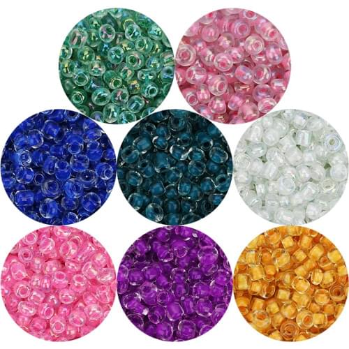 2700pcs/lot 2.5mm Crystal Glass Beads Bulk Seed Beads Red White Round Beads for Bracelets DIY Women Jewelry Findings Wholesale