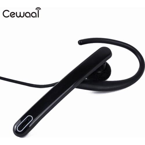 Cewaal Ear Rod Headphones 2 Pin Ear Bar Earpiece Mic PTT Mic Tactical Headset for Walkie Talkie for Baofeng Radio for Kenwood