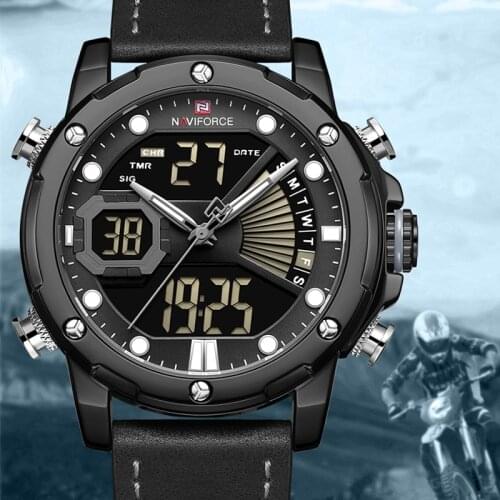 NAVIFORCE Top Brand Men Watches Fashion Casual Quartz Watch Mens Military Chronograph Sports Wristwatch Clock Relogio Masculino