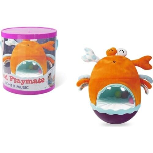 Baby Plush Tumbler Appease Sound&Light Induction Interactive Sleep Toys Comfortable Plush Tumbler Interactive Toys