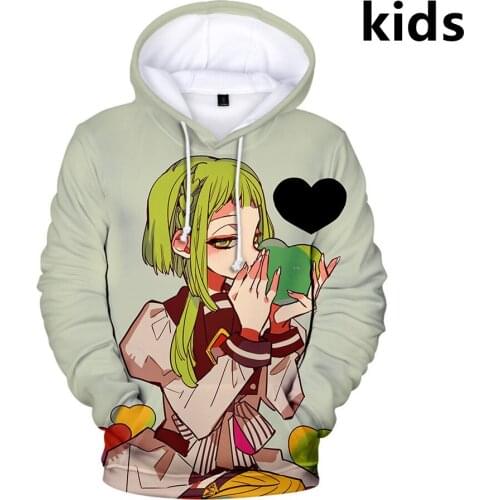 2 To 14 Years Kids Hoodies 3D Anime Toilet Bound Hanako kun Hoodie Sweatshirt Boys Girls Harajuku Jacket Coat Children Clothes