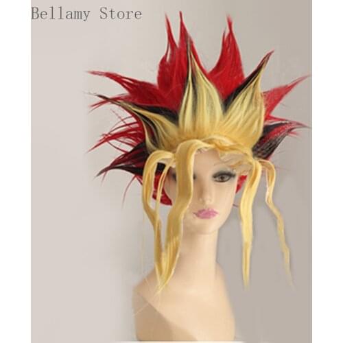 Duel Monsters Mutou Yugi Yugi Muto Cosplay Costumes Hair Wigs+Wig Cap