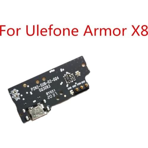 For Ulefone Armor X8 New Original USB Board Charger Plug Repair Accessories Replacement For Ulefone Armor X8 5.7inch Cell Phone