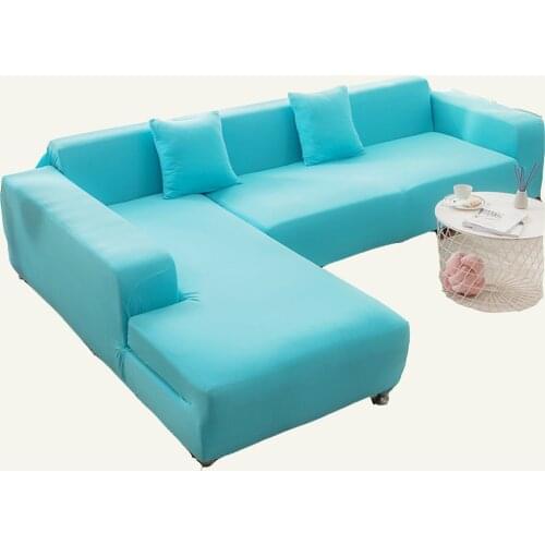 Elastic Plain Solid Sofa Cover Stretch Tight Wrap All-Inclusive Sofa Cover for Living Room Funda Sofa Couch Cover 1/2/3/4 Seater